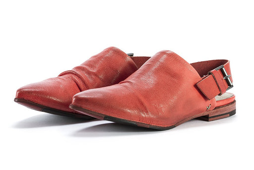 GORDON 1956 womens coral orange leather Sabot 