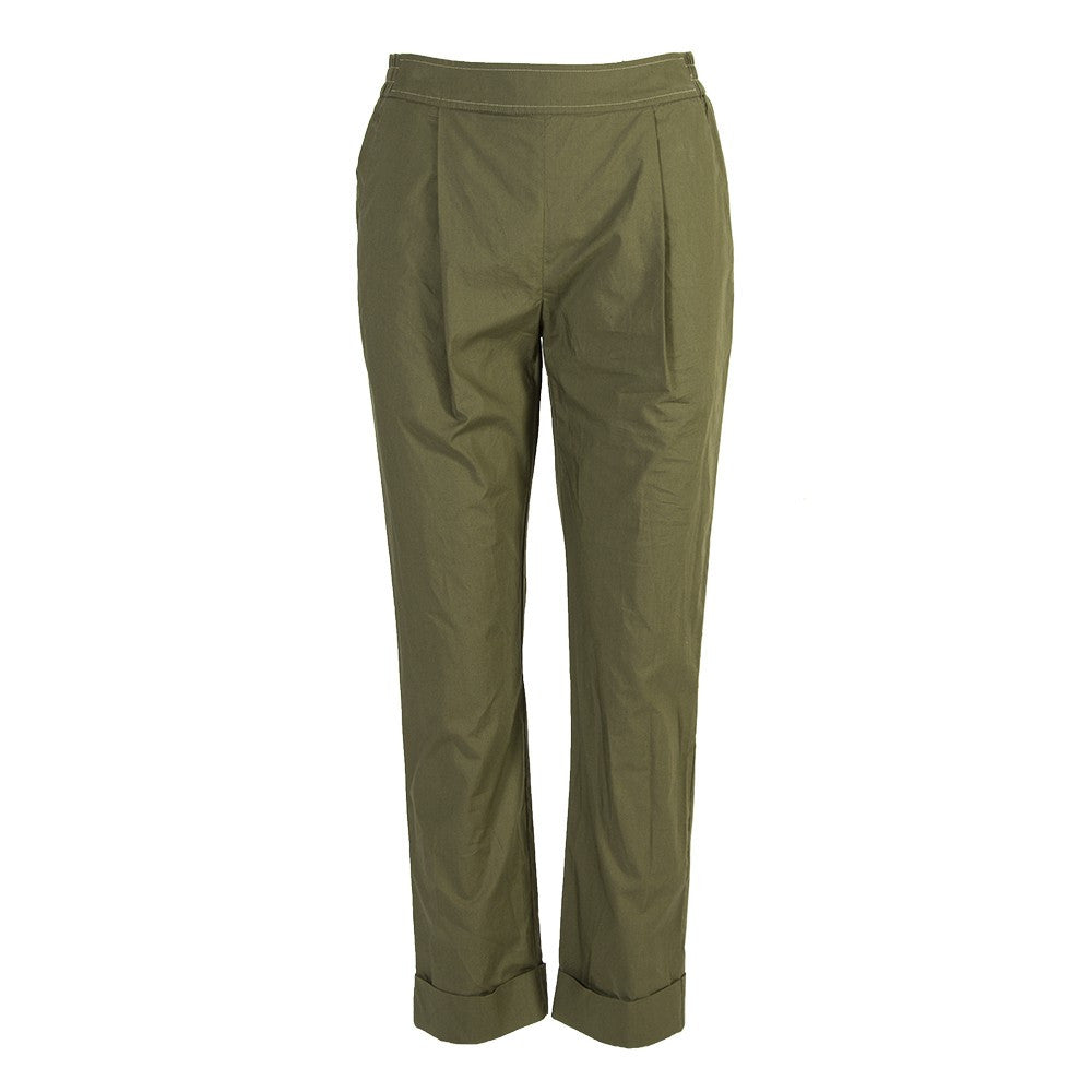 Semicouture | pants military green cotton