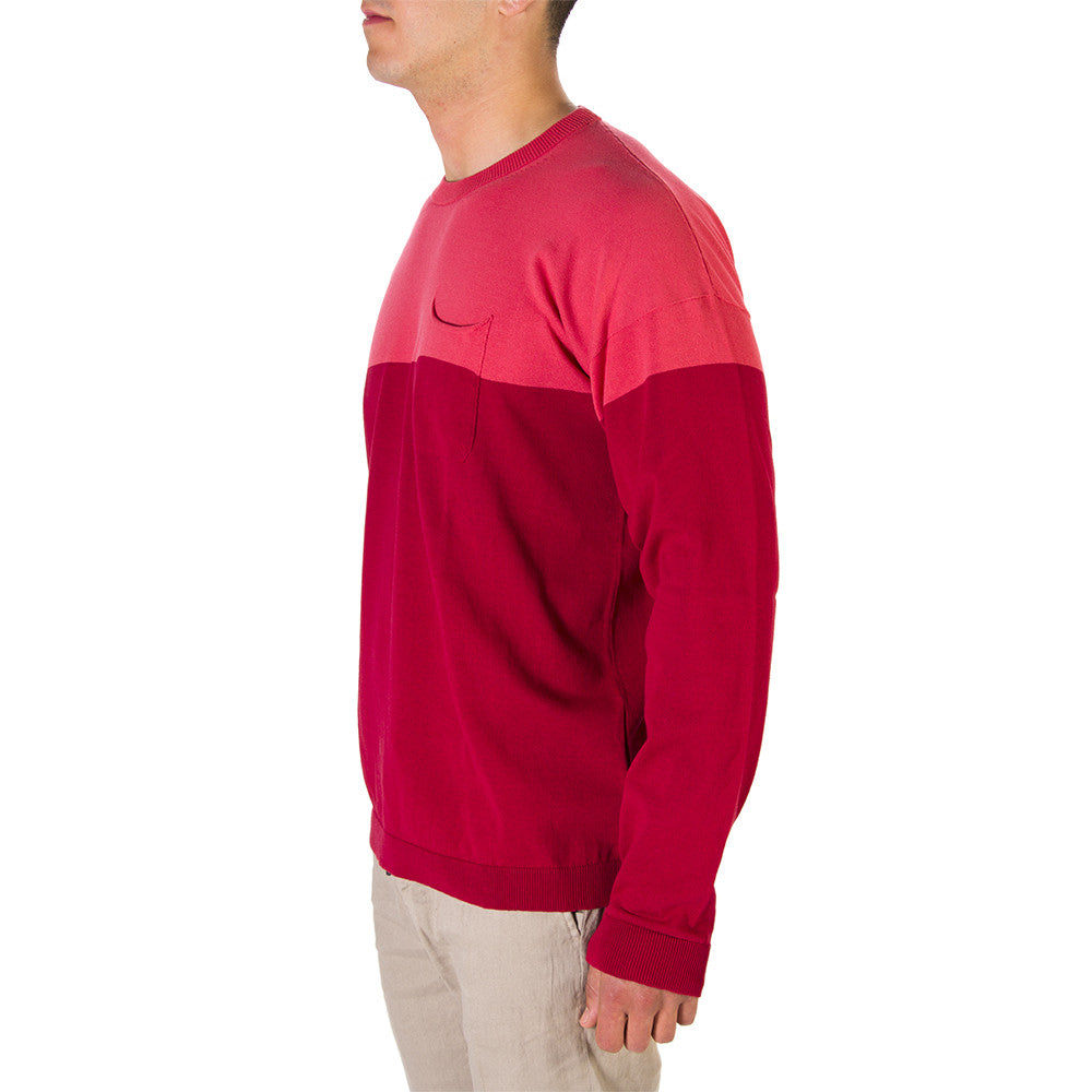 ROBERTO COLLINA mens red cotton jersey Sweater 