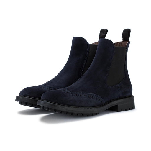 manovia52 womens chelsea boots blue