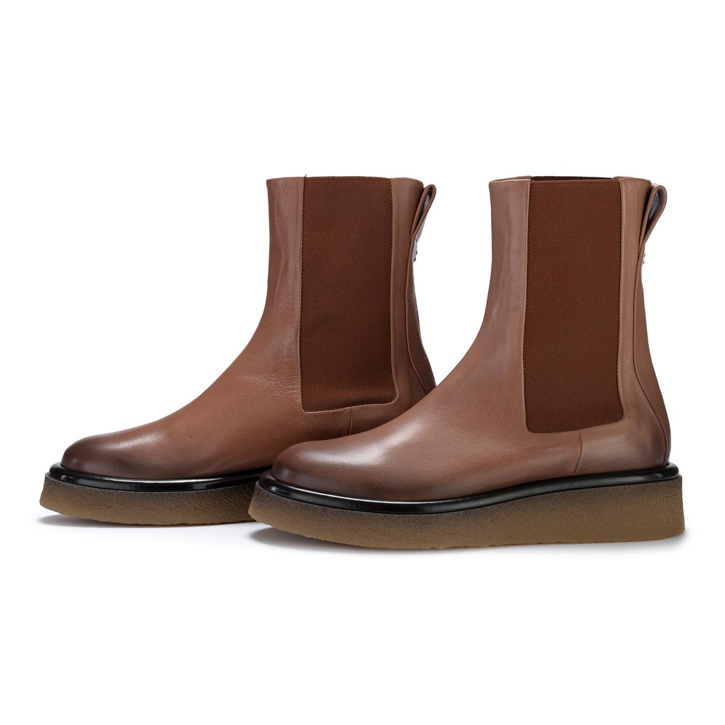 halmanera chelsea boots nora brown