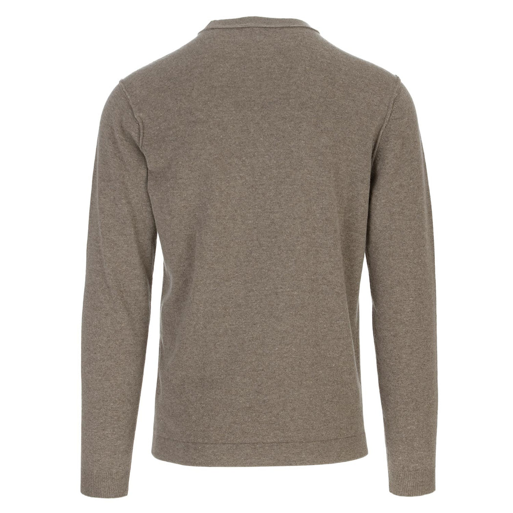 wool and co mens sweater taupe beige