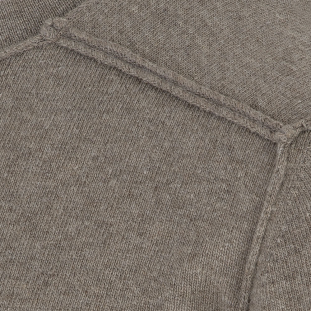 wool and co mens sweater taupe beige