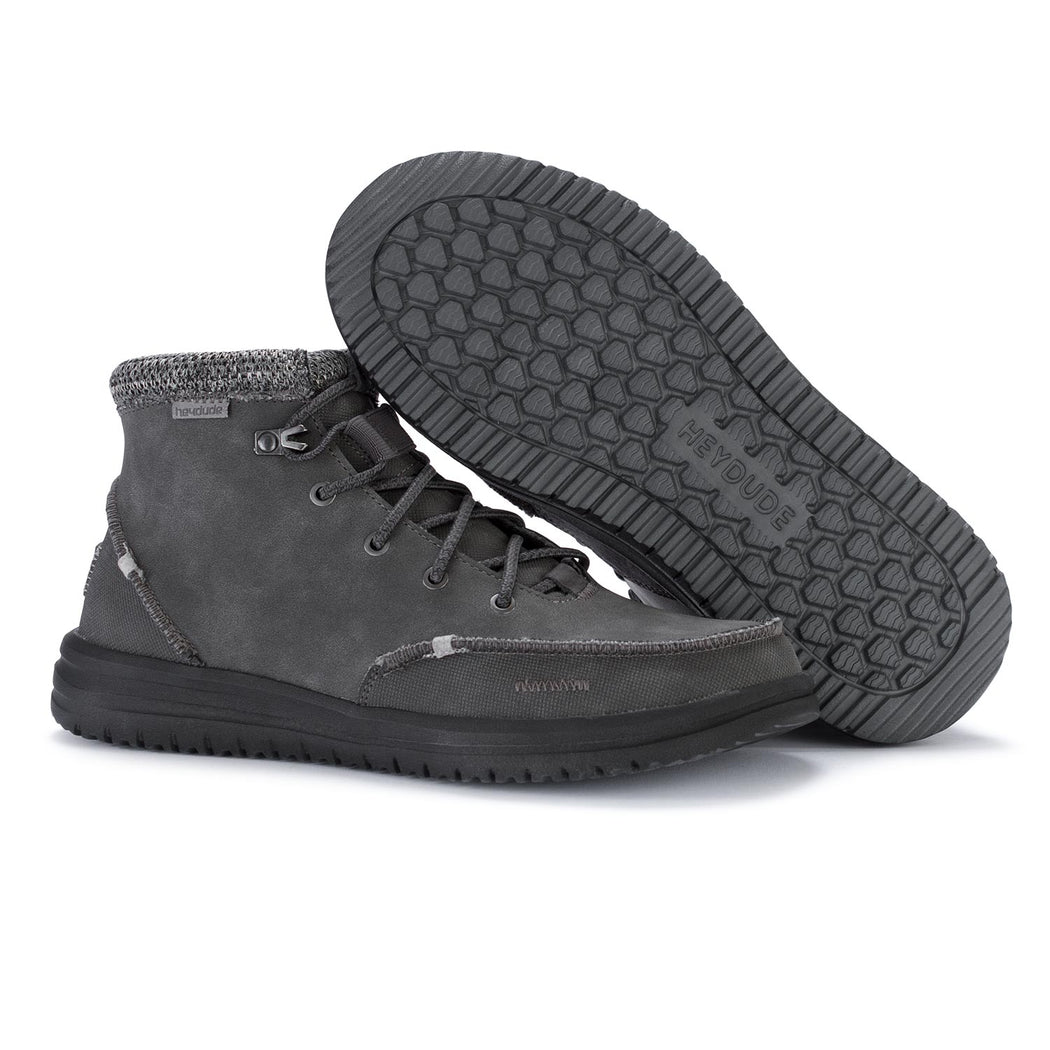 hey dude mens ankle boots bradley grey