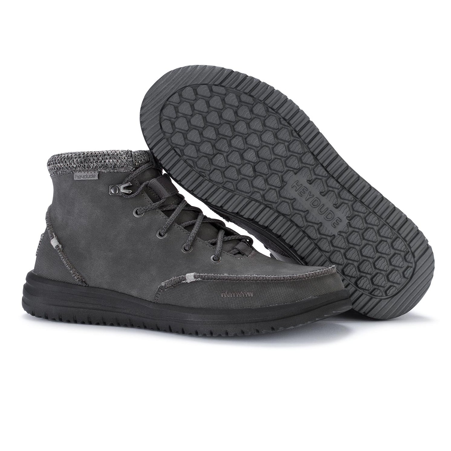 HEY DUDE SHOES | Lace-up shoes bradley granite grey | MODEMOUR ♥