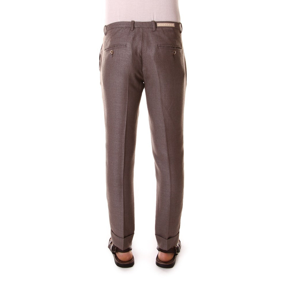 OBVIOUS BASIC mens light brown Chino trousers