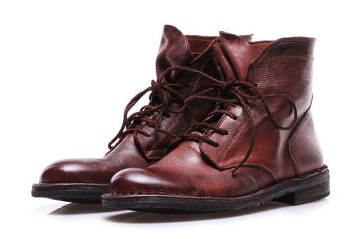 MANOVIA 52 womens reddish brown Lace-up ankle boots 