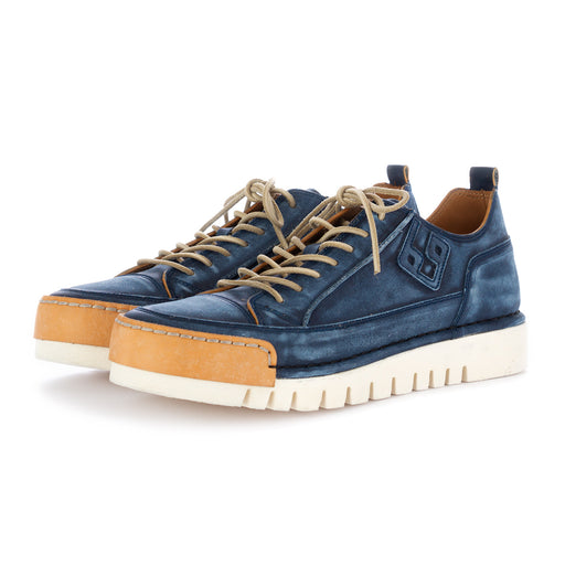 bng real shoes la jeans mens flat shoes leather blue