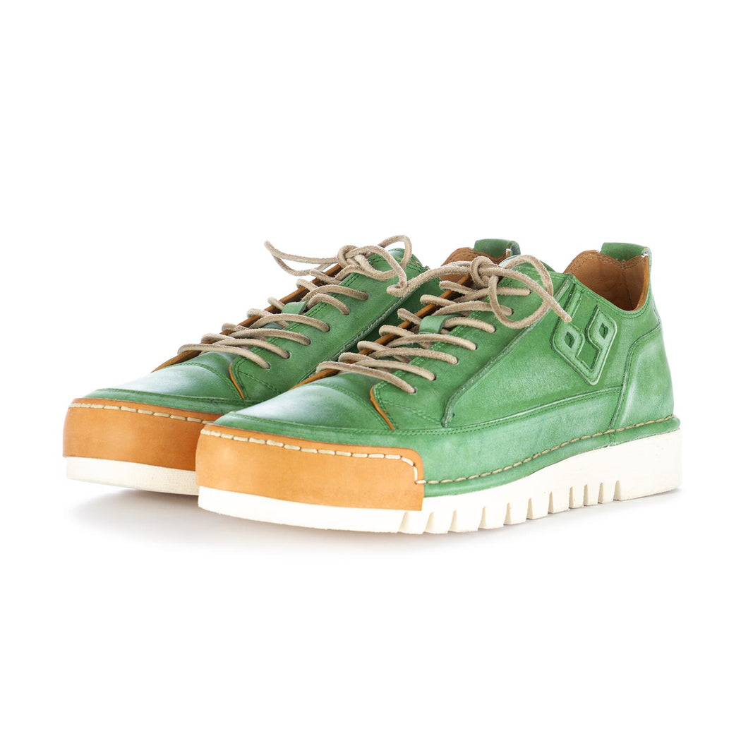 bng real shoes la menta green leather