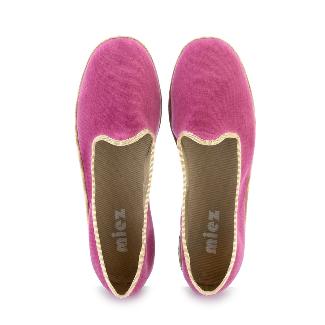 miez womens flat shoes cloe pink beige