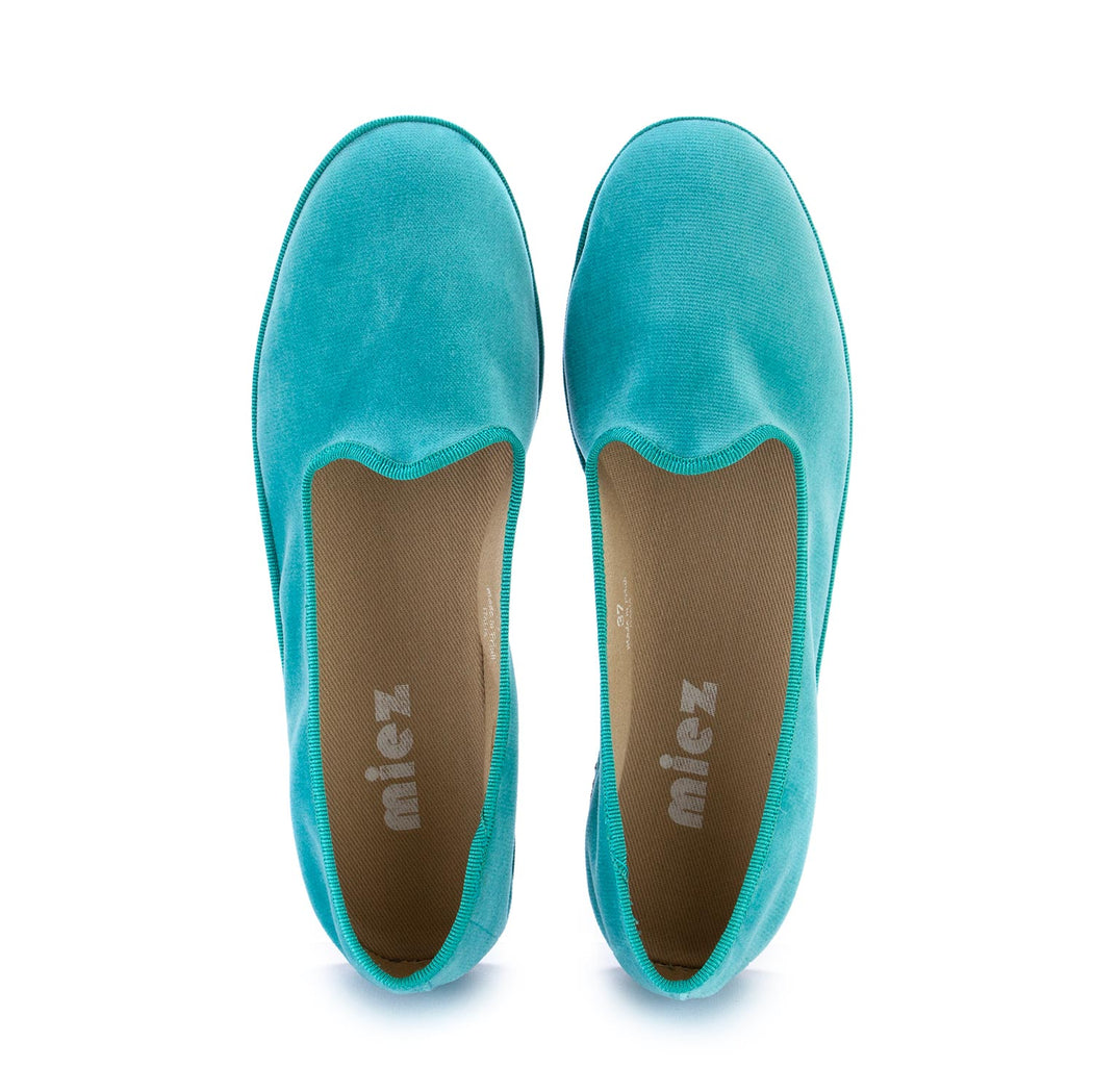 miez womens flat shoes cloe turquoise