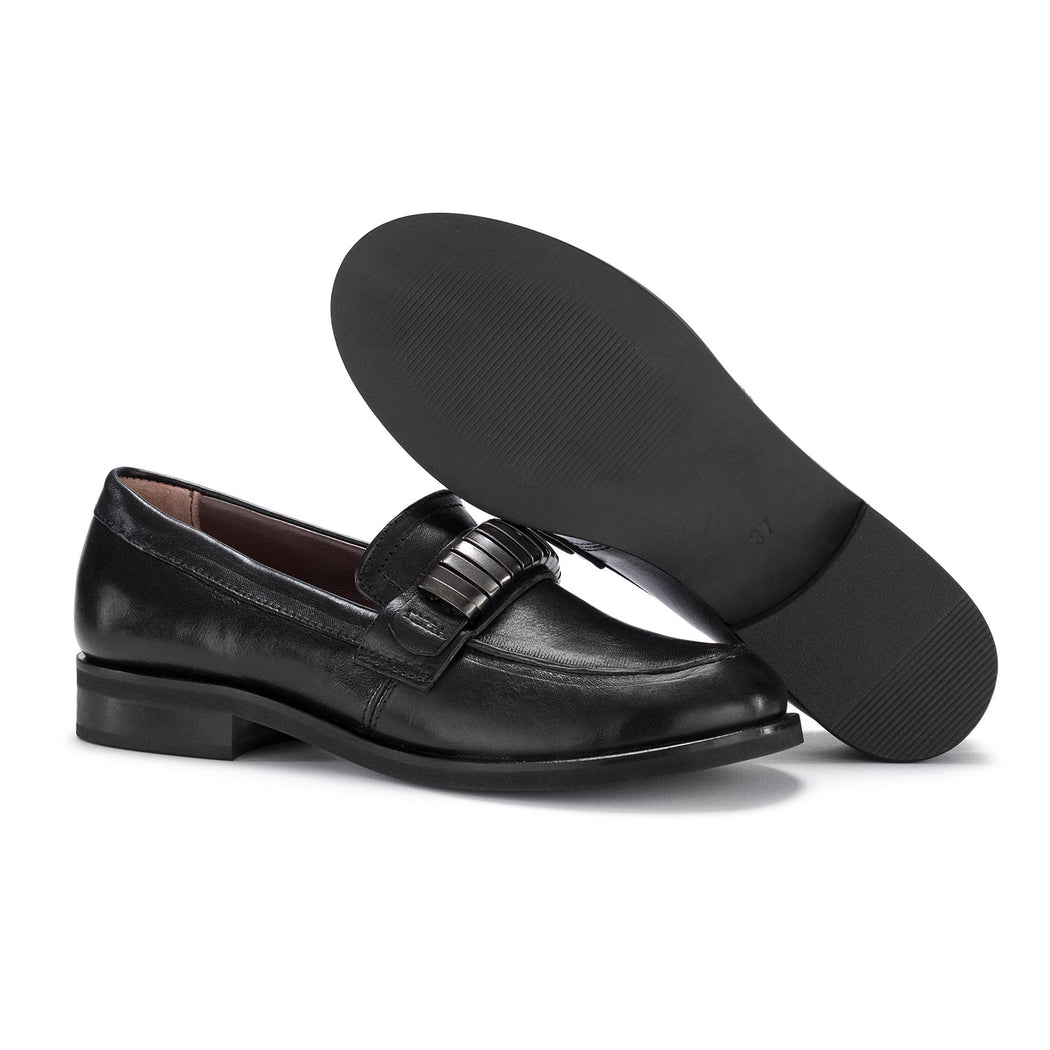 mjus womens loafers black