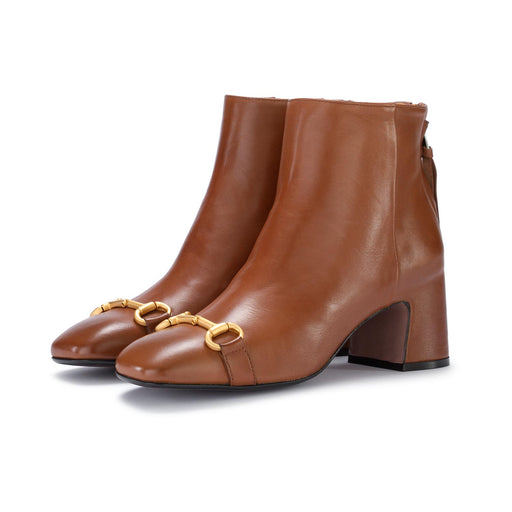 mara bini heel ankle boots seta brown