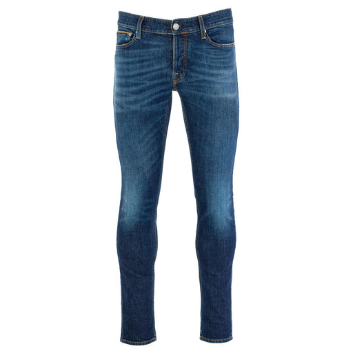 care lable men's jeans dark blue skinny