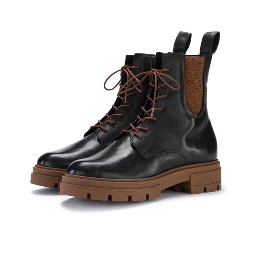 mjus womens lace up boots black brown