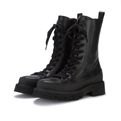 mara bini womens lace up boots black