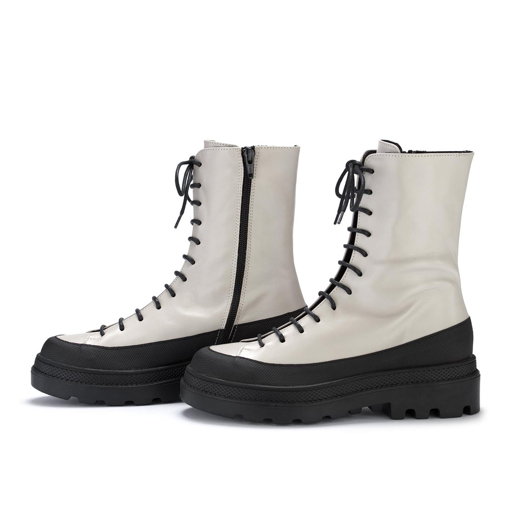 sofia len womens boots ice white black
