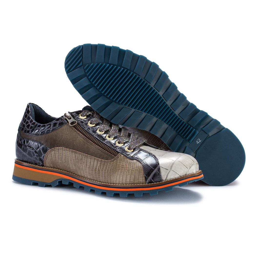 lorenzi mens flat shoes grey multicolor