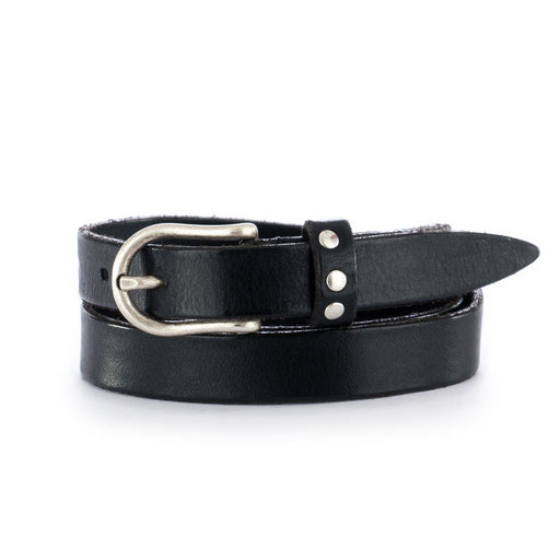 dandy street womens leather belt black