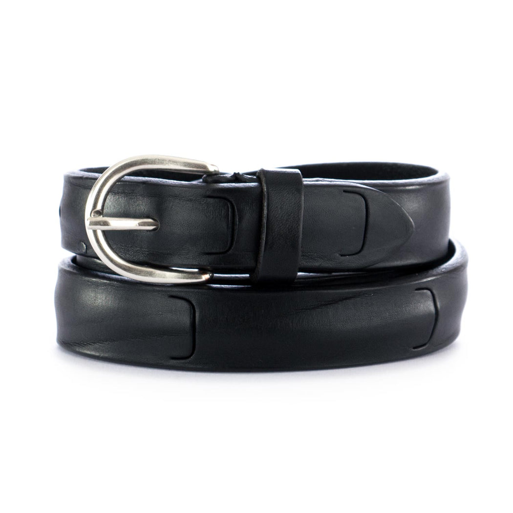 dandy street unisex leather belt black