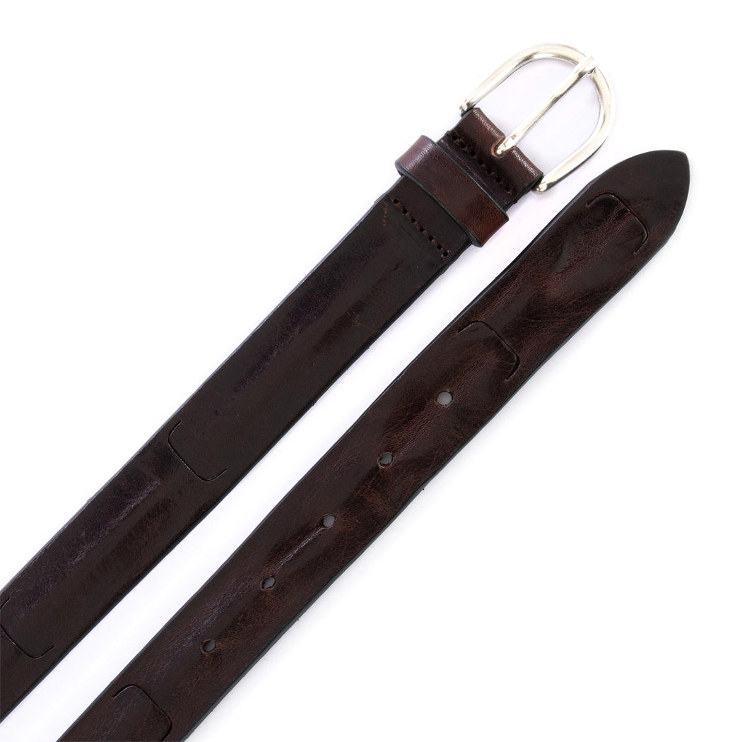 dandy street unisex leather belt brown