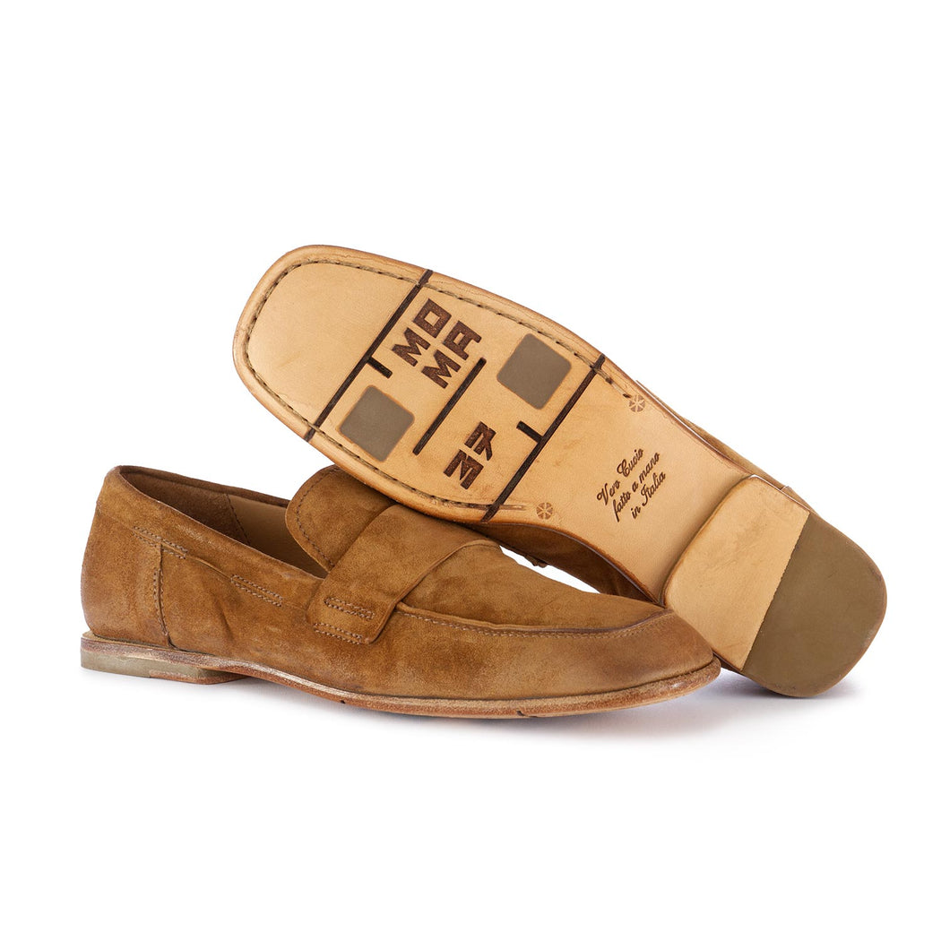 MOMA | "CITY" LOAFERS LIGHT BROWN SUEDE LEATHER