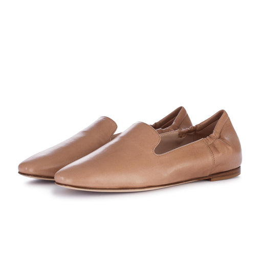 lorena paggi womens loafers light brown