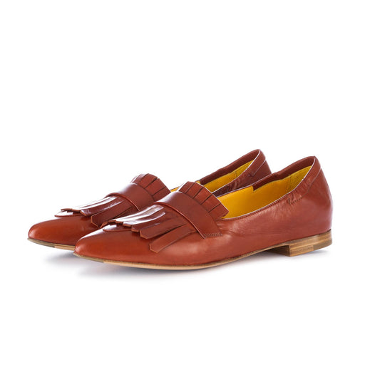 mara bini womens flat shoes brown