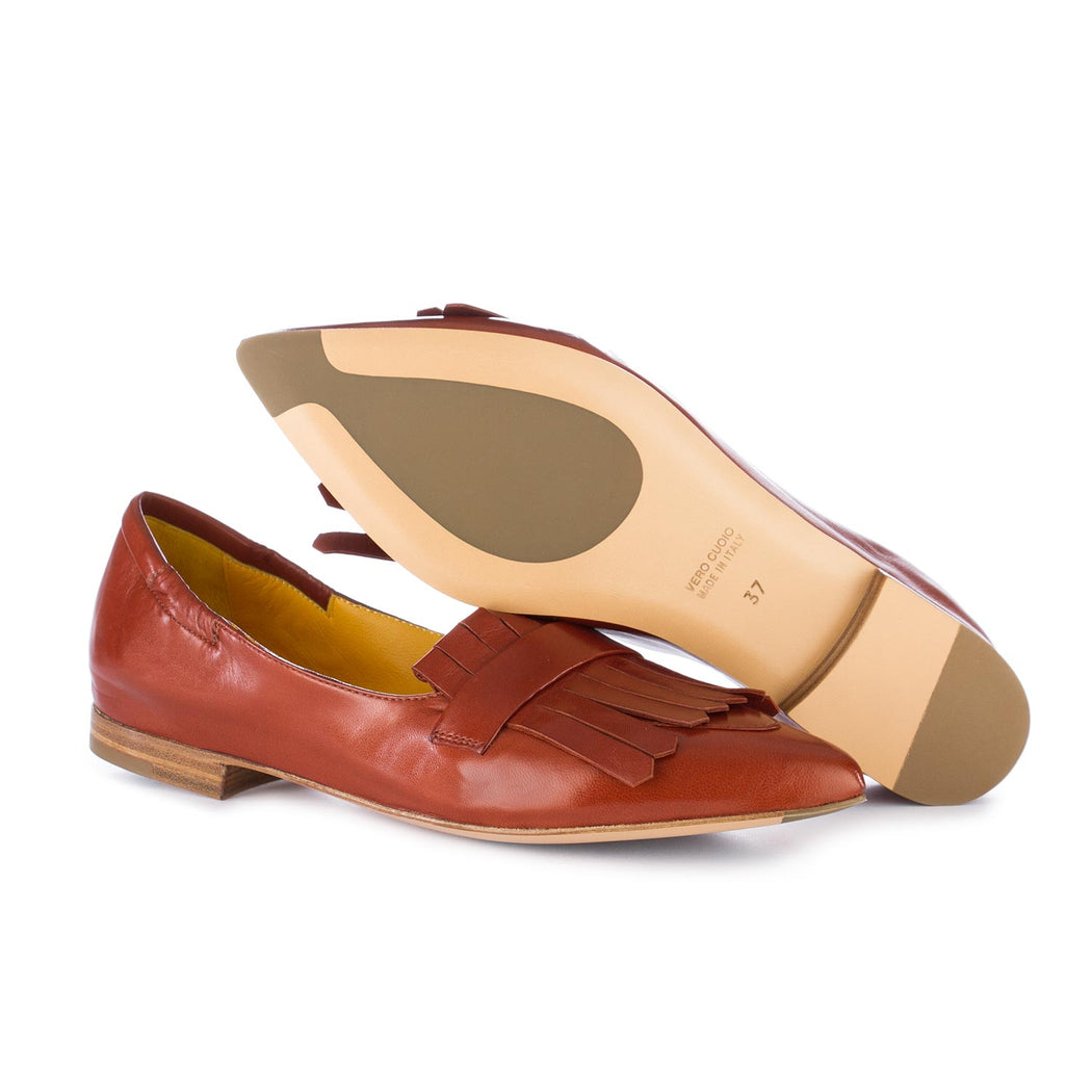 mara bini womens flat shoes brown