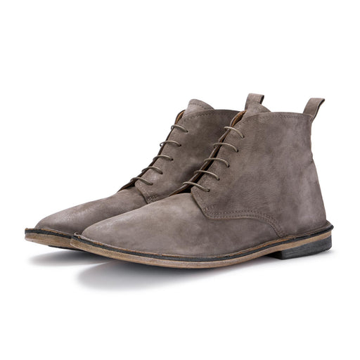 moma mens ankle boots taupe grey