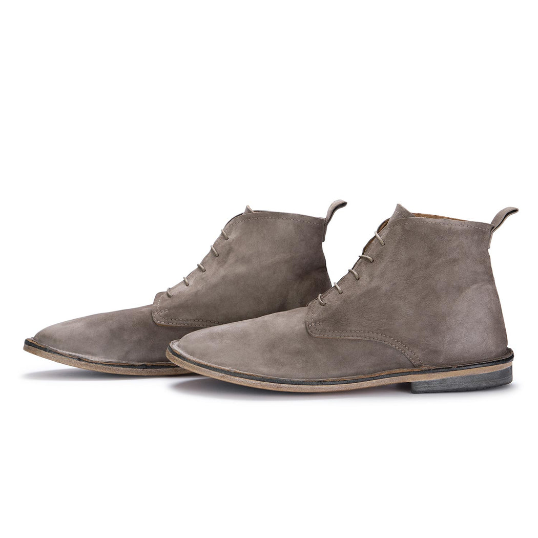 moma mens ankle boots taupe grey