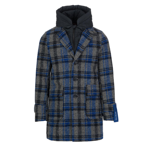 distretto12 mens coat cerro crey blue