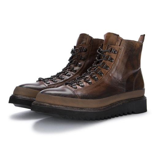 pawelks mens ankle boots crust brown