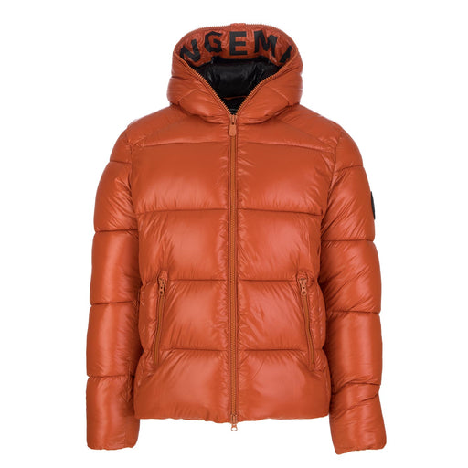 save the duck mens puffer jacket orange