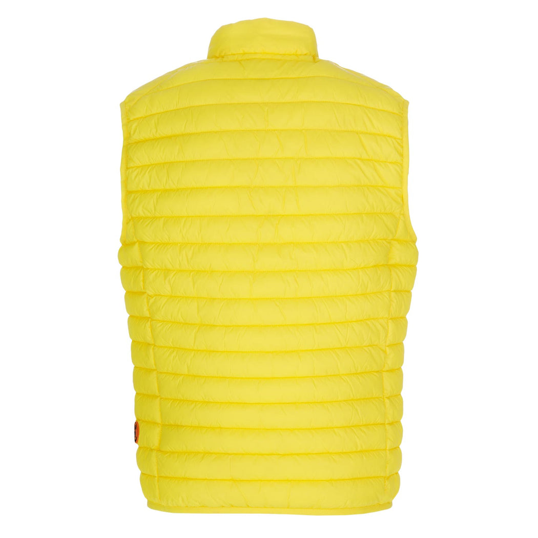 save the duck mens vest adam yellow