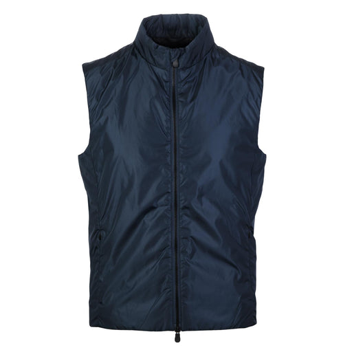 save the duck mens puffer vest dark blue
