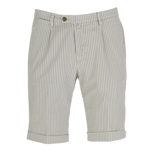briglia mens shorts beige blue stripes