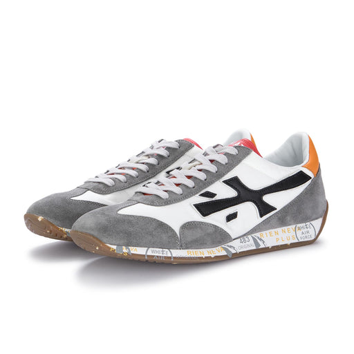premiata sneakers jackyx grey white