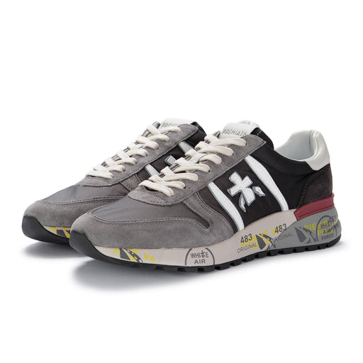 premiata mens sneakers lander grey