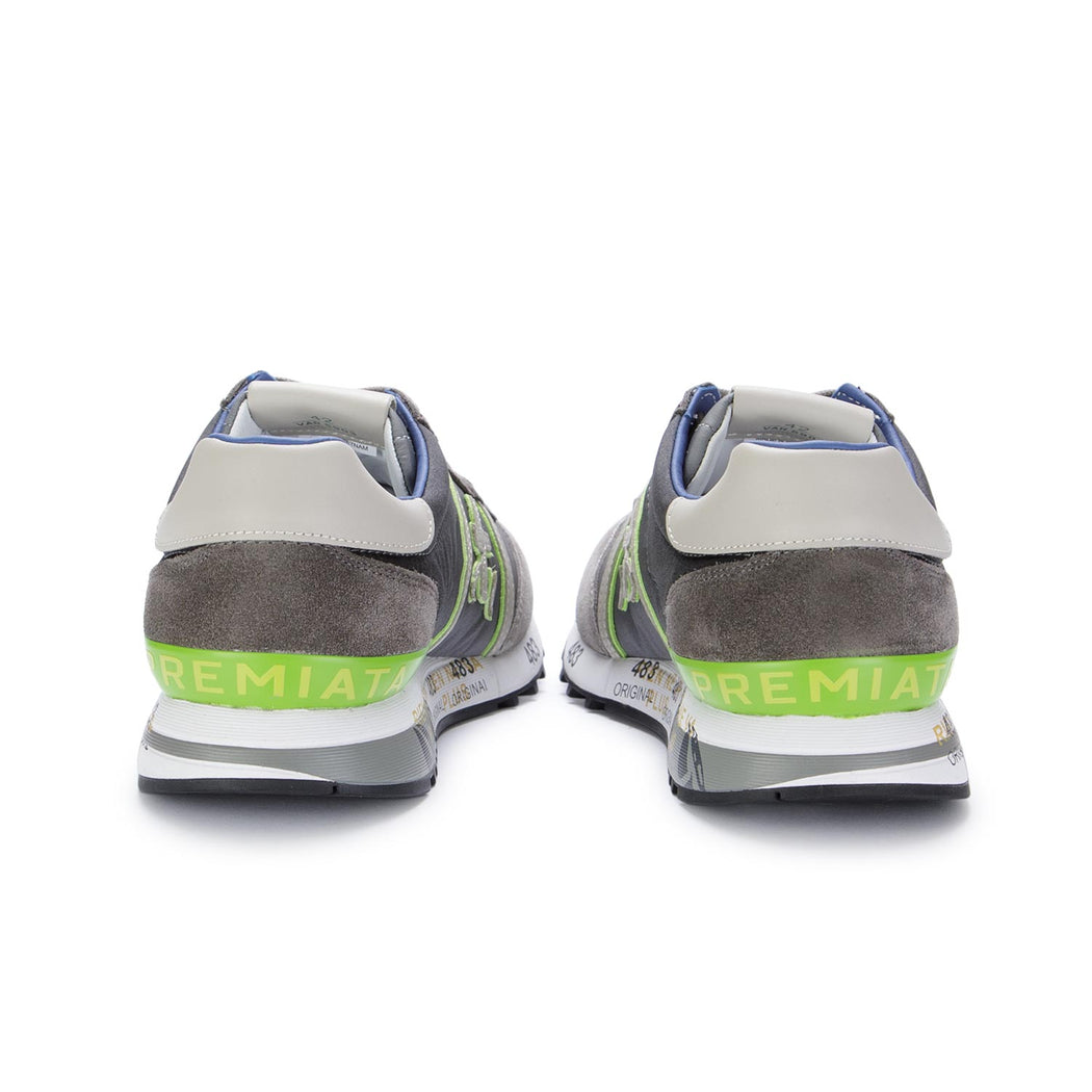 premiata mens sneakers lucy grey green