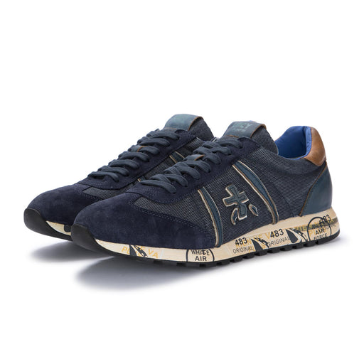 premiata mens sneakers lucy blue