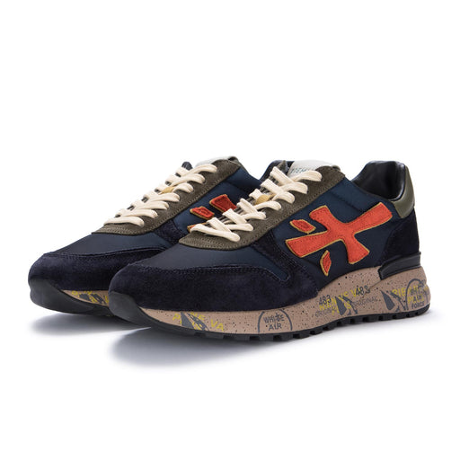 premiata mens sneakers mick blue