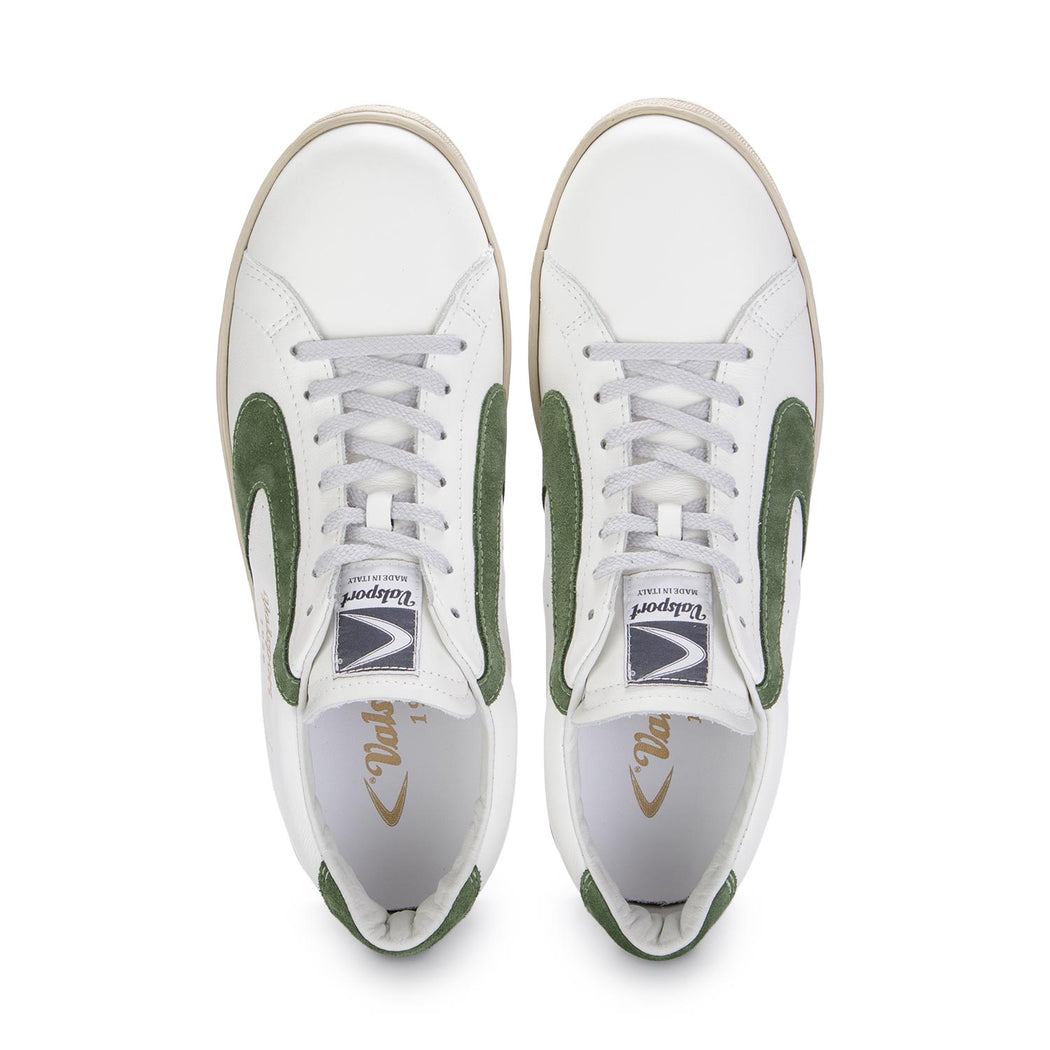valsport mens sneakers white green
