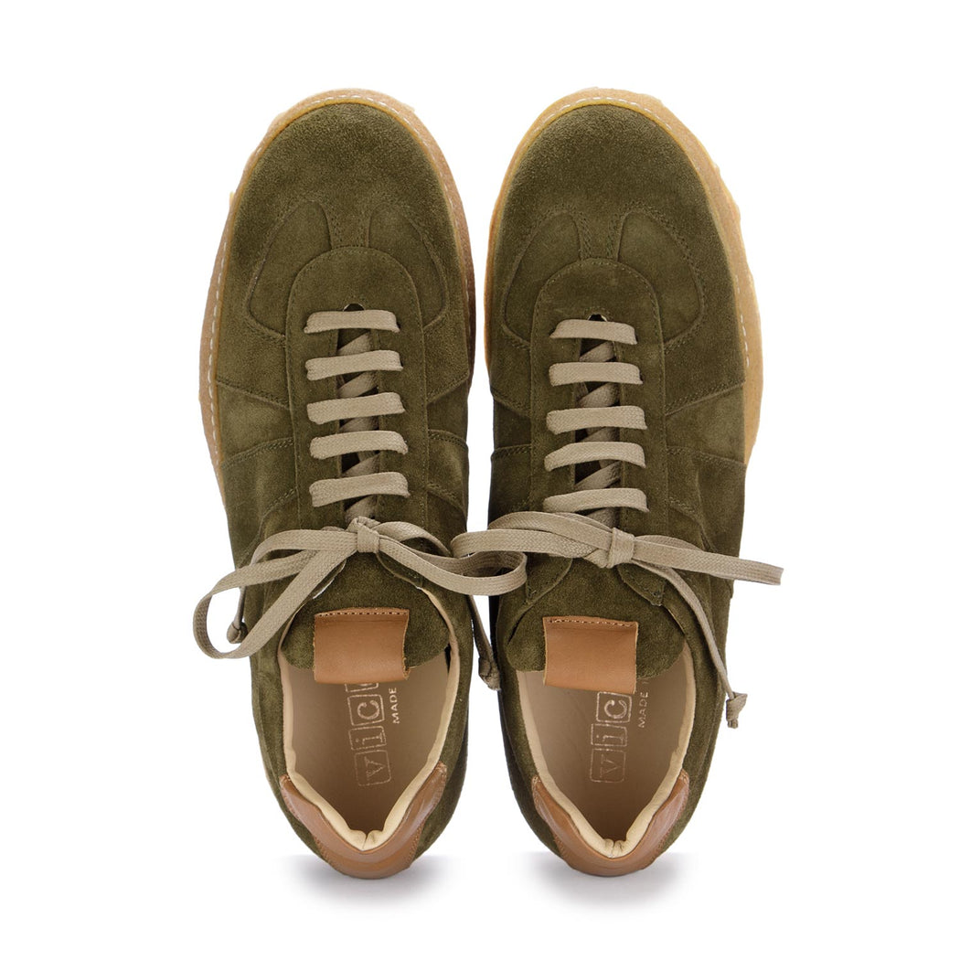 vicolo 8 mens sneakers lucca cuoio green