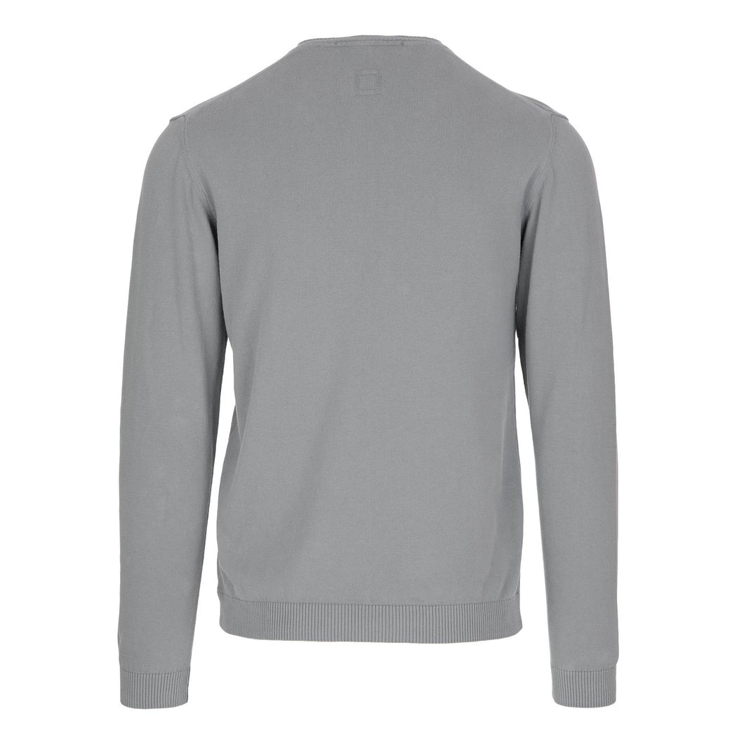 wool and co mens sweater grey cotton
