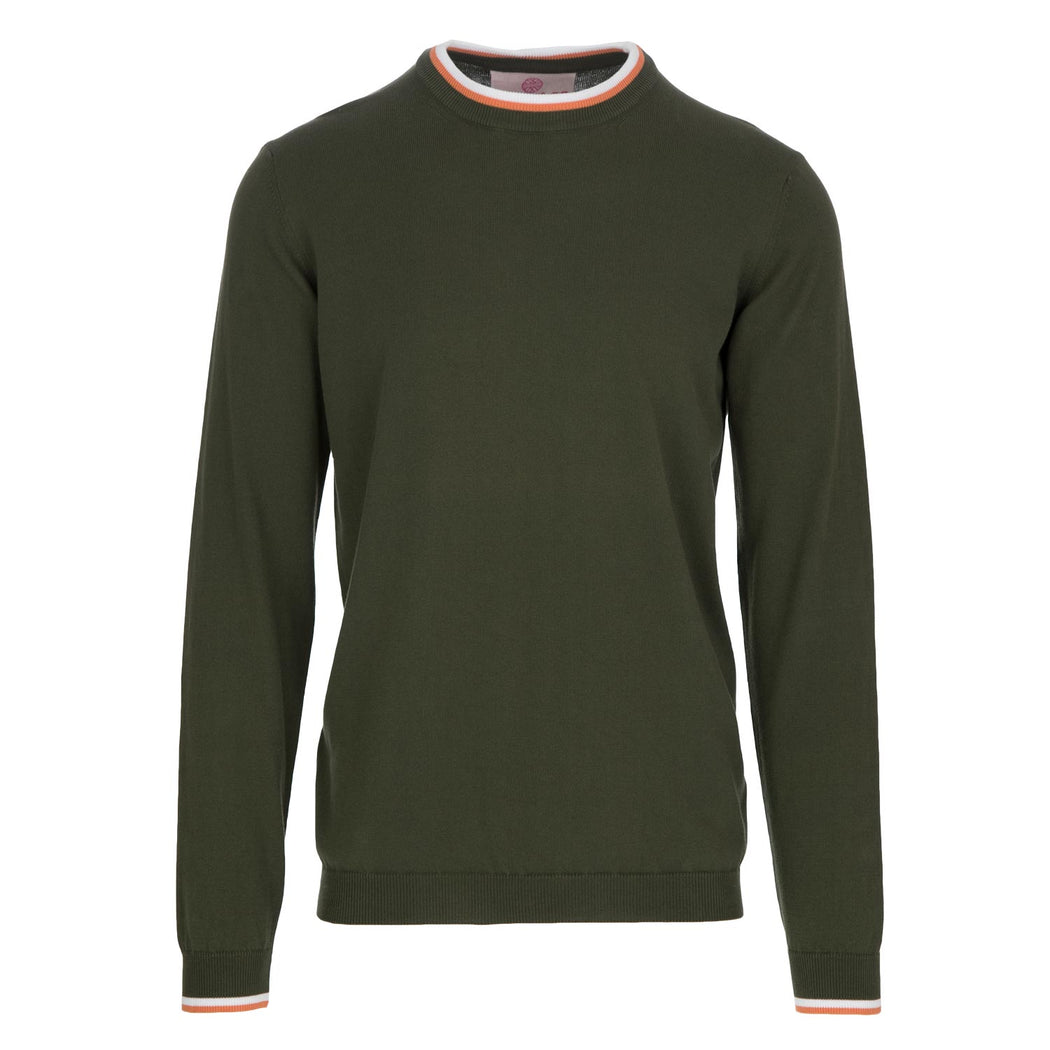 wool and co mens sweater green cotton