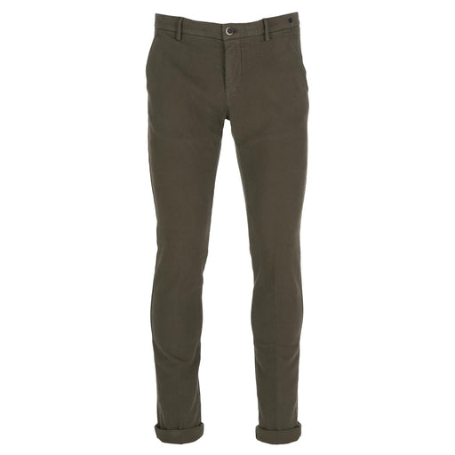 masons mens trousers milanojersey green