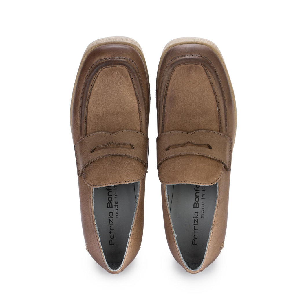patrizia bonfanti platform shoes brown