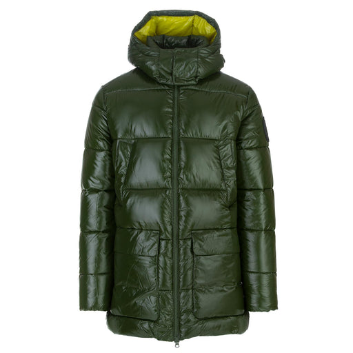 mens puffer jacket save the duck green
