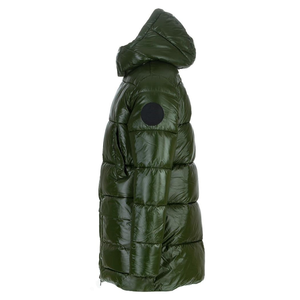 mens puffer jacket save the duck green